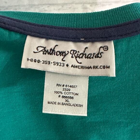 Anthony Richards Jade & Navy Women’s Short Set, XL, NWT - Picture 5 of 6